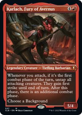 Karlach, Fury of Avernus (Foil Etched) | Commander Legends: Battle for Baldur's Gate #507