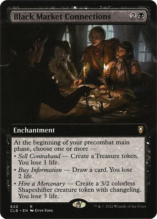 Black Market Connections (Extended Art) | Commander Legends: Battle for Baldur's Gate #620