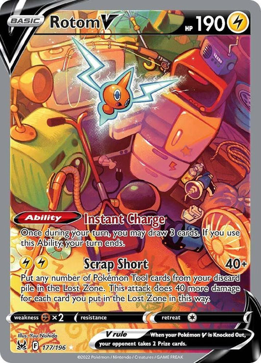 Rotom V (Alternate Full Art) | SWSH11: Lost Origin #177/196