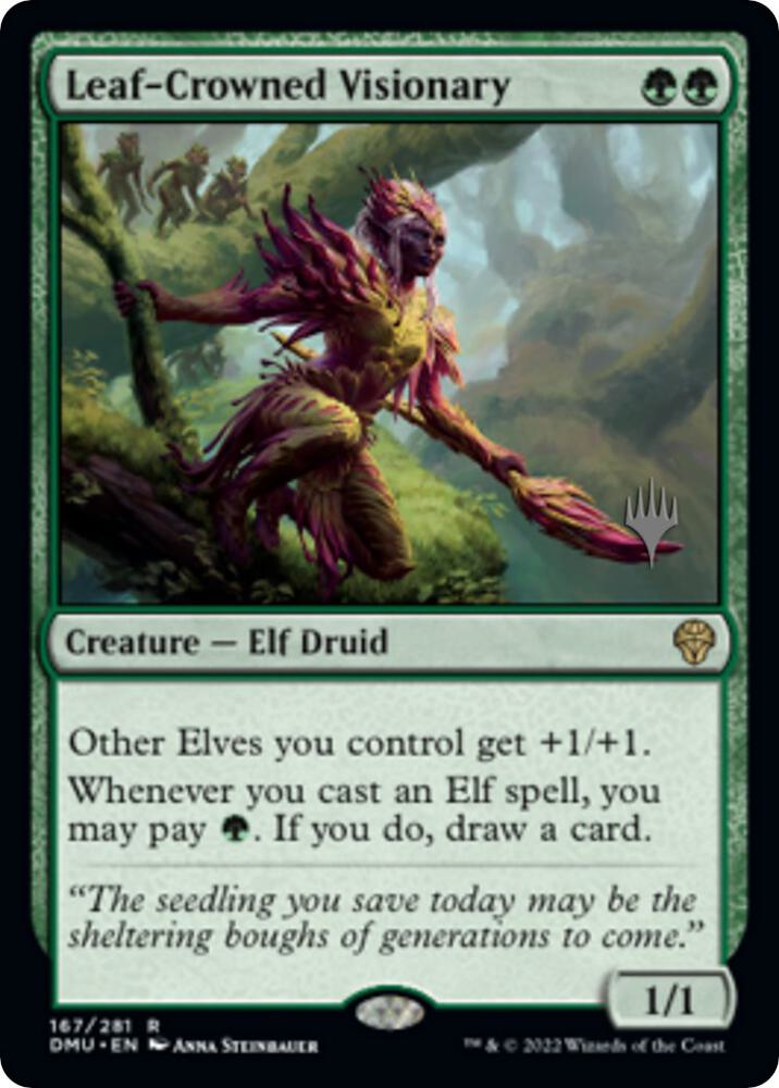Leaf-Crowned Visionary | Promo Pack: Dominaria United #167