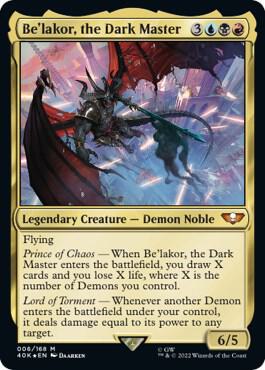 Be'lakor, the Dark Master (Surge Foil) | Universes Beyond: Warhammer 40,000 #6