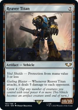 Reaver Titan (Surge Foil) | Universes Beyond: Warhammer 40,000 #163