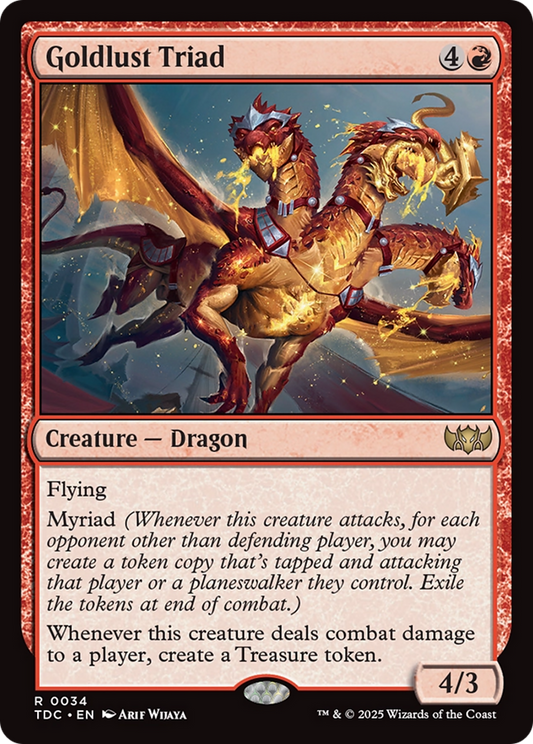 Goldlust Triad | Tarkir: Dragonstorm Commander #34