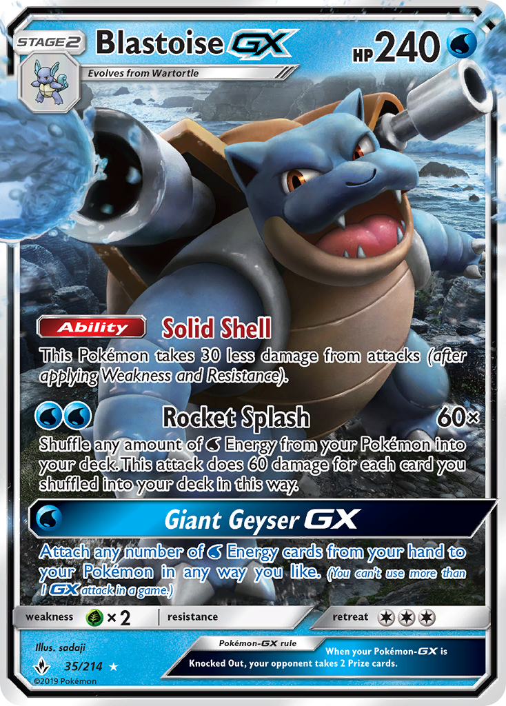 Blastoise-GX | Unbroken Bonds #35 [holofoil]