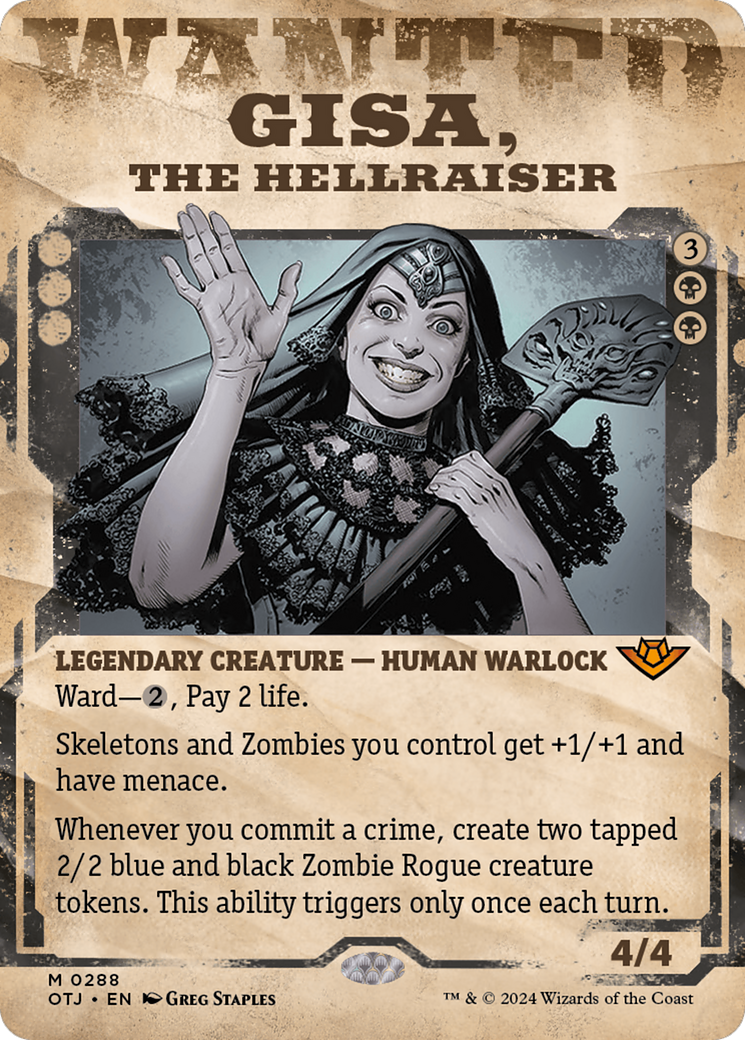 Gisa, the Hellraiser | Outlaws of Thunder Junction #288 [foil]