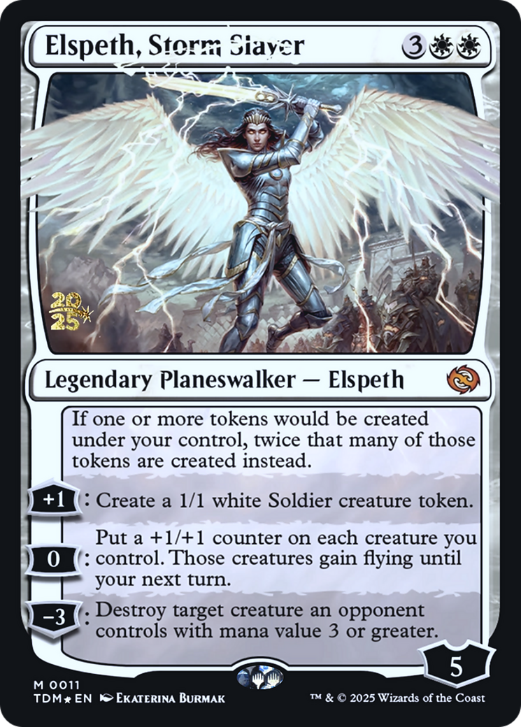 Elspeth, Storm Slayer | Tarkir: Dragonstorm Promos #11s [foil]