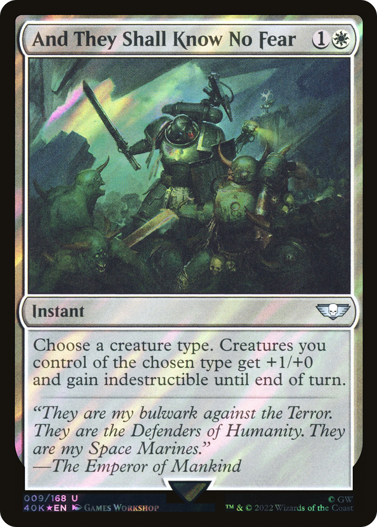 And They Shall Know No Fear | Warhammer 40,000 Commander #9s [foil]