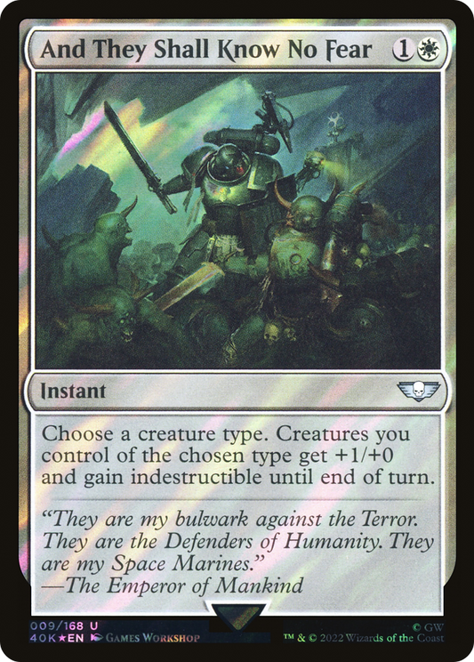 And They Shall Know No Fear | Warhammer 40,000 Commander #9s [foil]