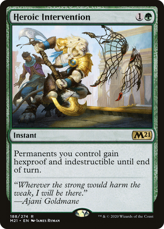 Heroic Intervention | Core Set 2021 #188