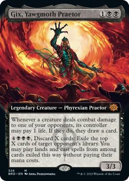 Gix, Yawgmoth Praetor (Extended Art) | The Brothers' War #326