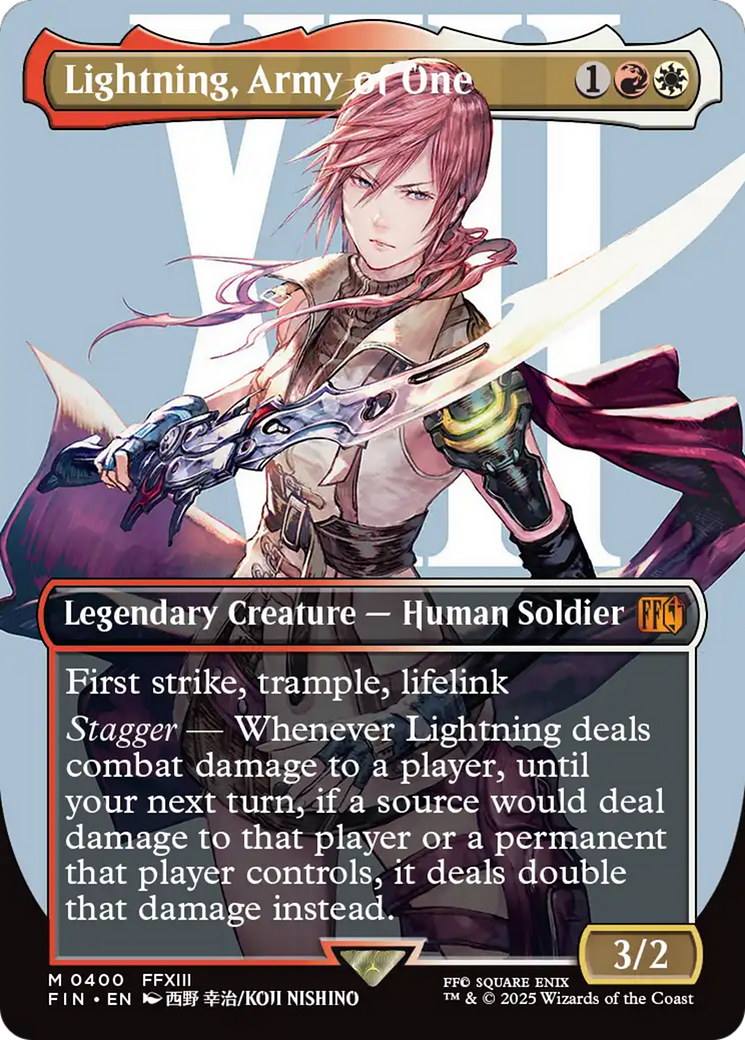 Lightning, Army of One | Final Fantasy #400 [foil]