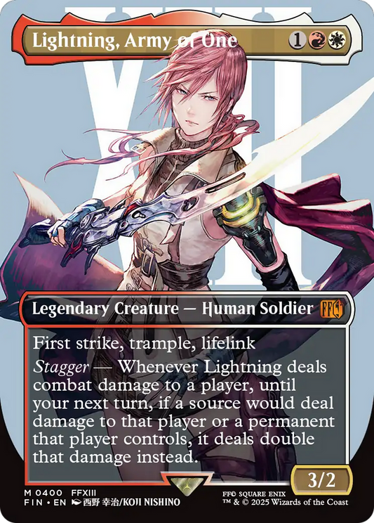 Lightning, Army of One | Final Fantasy #400 [foil]