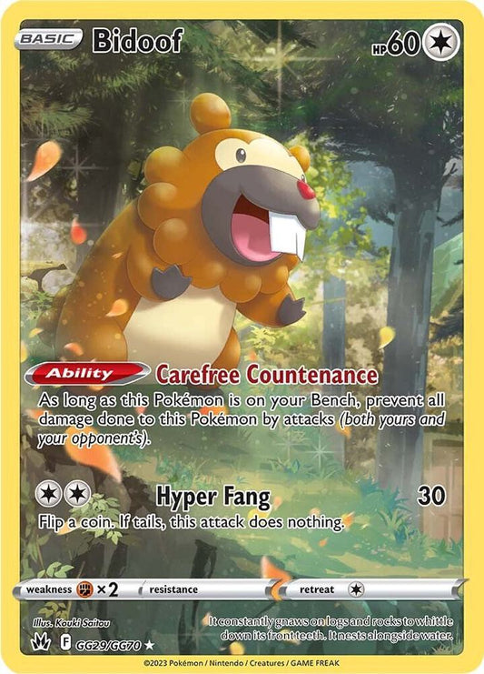 Bidoof | Crown Zenith: Galarian Gallery #GG29/GG70