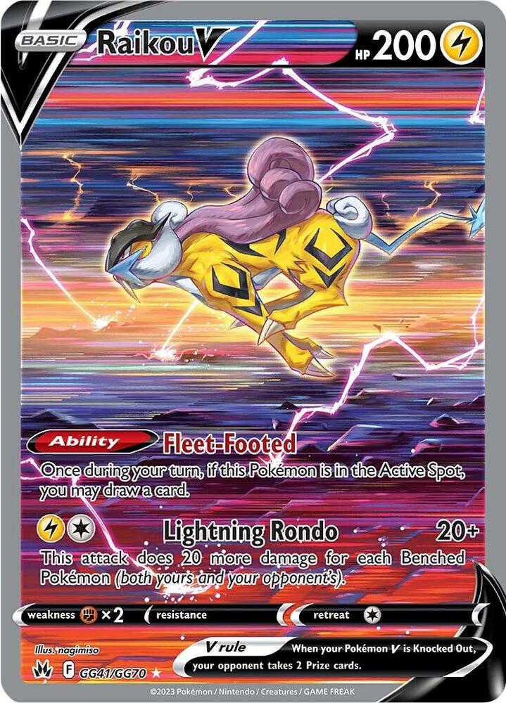 Raikou V | SWSH: Crown Zenith: Galarian Gallery #GG41/GG70