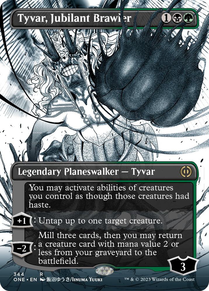 Tyvar, Jubilant Brawler (Borderless) | Phyrexia: All Will Be One #344