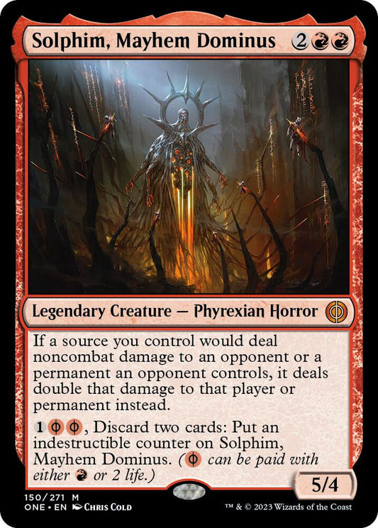 Solphim, Mayhem Dominus | Phyrexia: All Will Be One #150