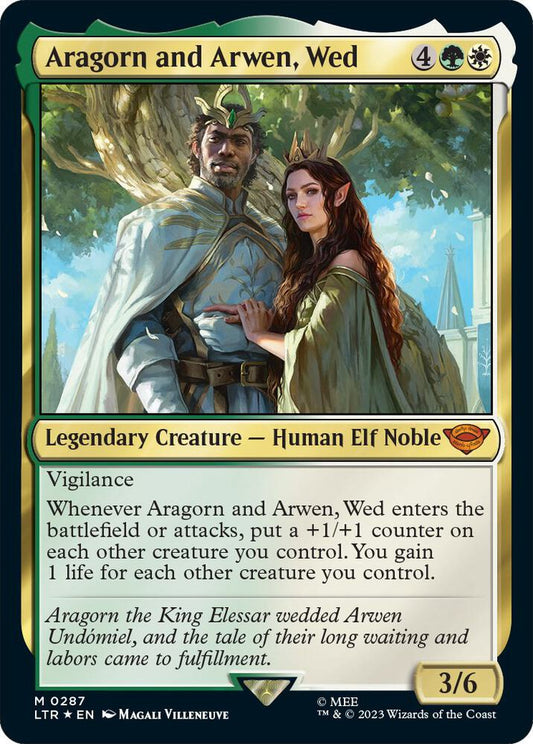 Aragorn and Arwen, Wed | Universes Beyond: The Lord of the Rings: Tales of Middle-earth #287