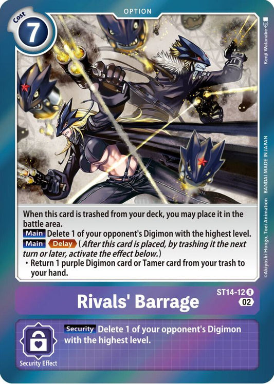 Rivals' Barrage | Starter Deck 14: Beelzemon Advanced Deck Set #ST14-12 R