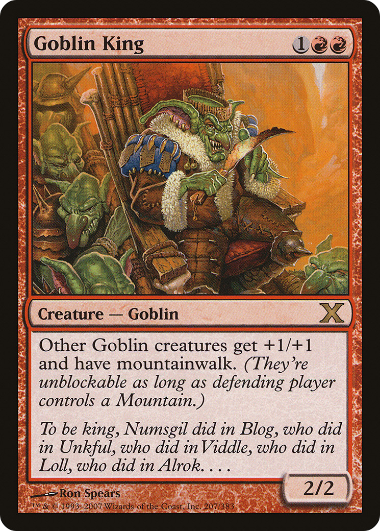 Goblin King | Tenth Edition #207
