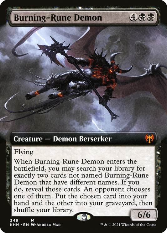 Burning-Rune Demon | Kaldheim #349 [foil]