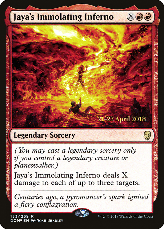 Jaya's Immolating Inferno | Dominaria Promos #133s [foil]