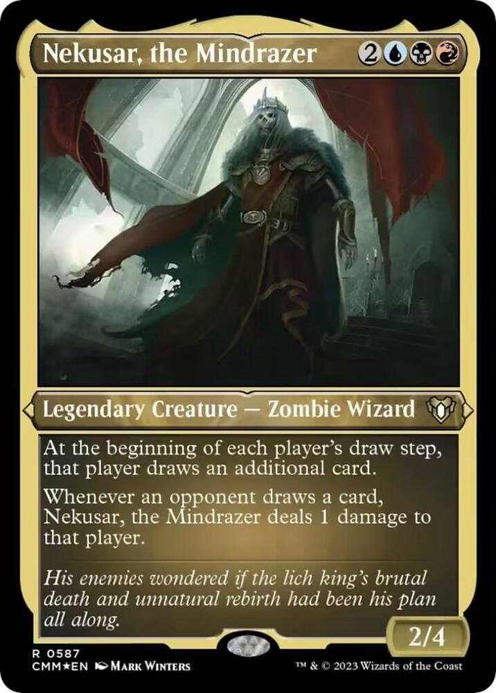 Nekusar, the Mindrazer (Foil Etched) | Commander Masters #587