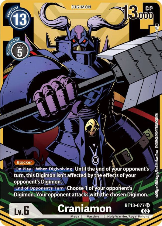 Craniamon (Alternate Art) | Versus Royal Knights #BT13-077 SR