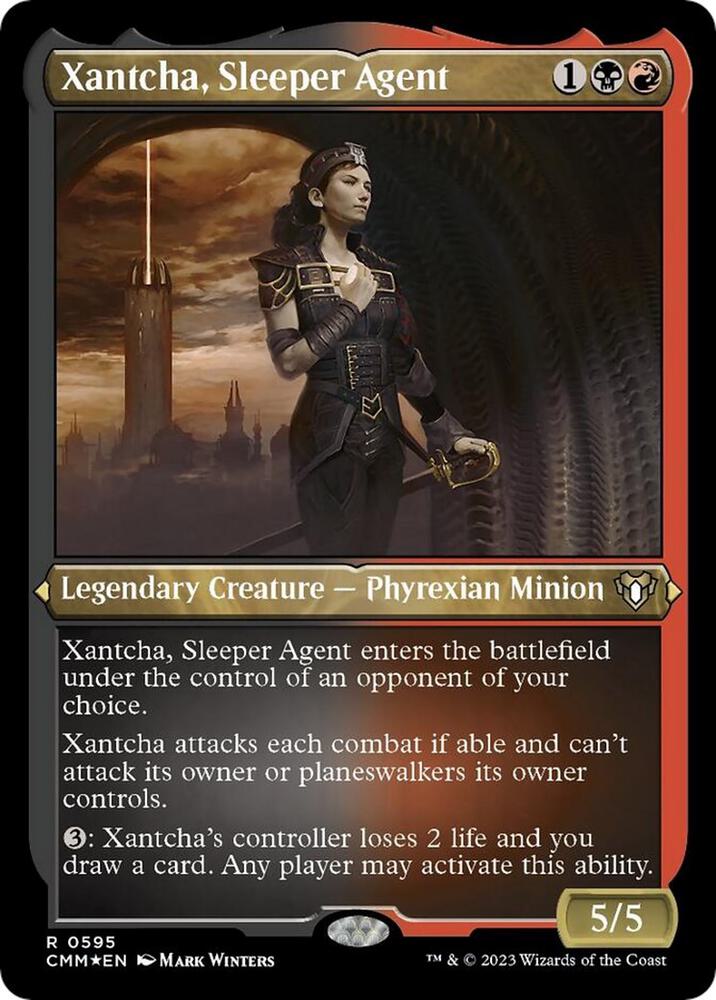 Xantcha, Sleeper Agent (Foil Etched) | Commander Masters #595