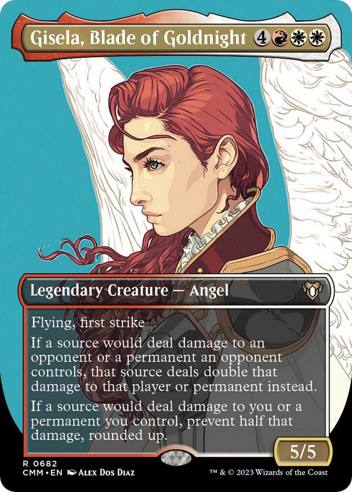Gisela, Blade of Goldnight (Borderless) | Commander Masters #682