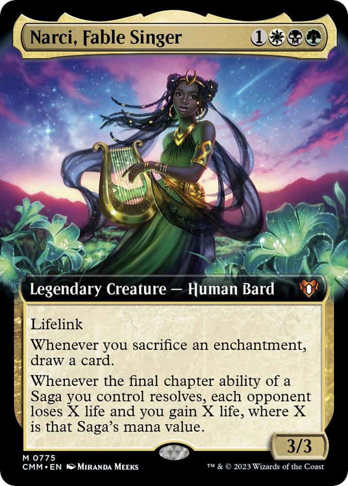 Narci, Fable Singer (Extended Art) | Commander Masters #775