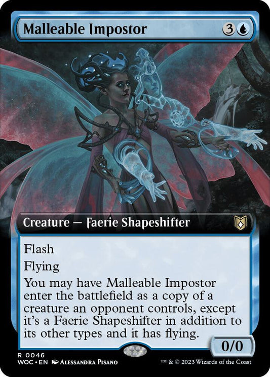 Malleable Impostor (Extended Art) | Commander: Wilds of Eldraine #46