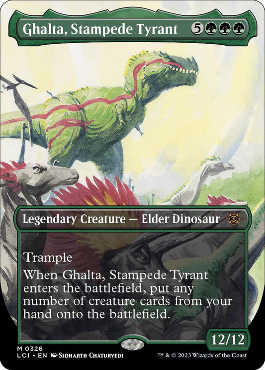 Ghalta, Stampede Tyrant (Borderless) | The Lost Caverns of Ixalan #326