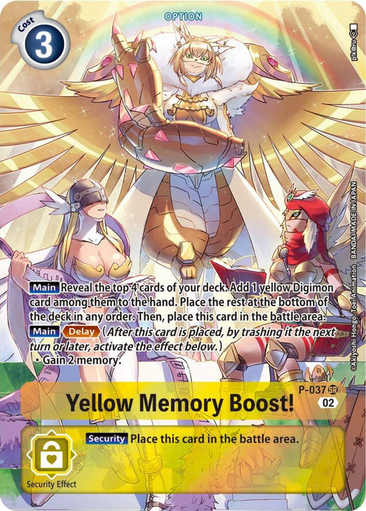 Yellow Memory Boost! - P-037 (Digimon Adventure Box 2) | Digimon Promotion Cards #P-037 SR