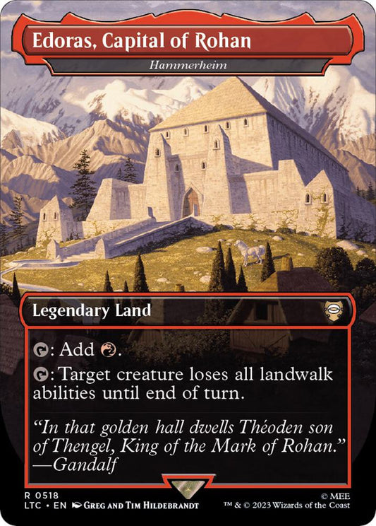 Edoras, Capital of Rohan - Hammerheim (Borderless) | Commander: The Lord of the Rings: Tales of Middle-earth #518