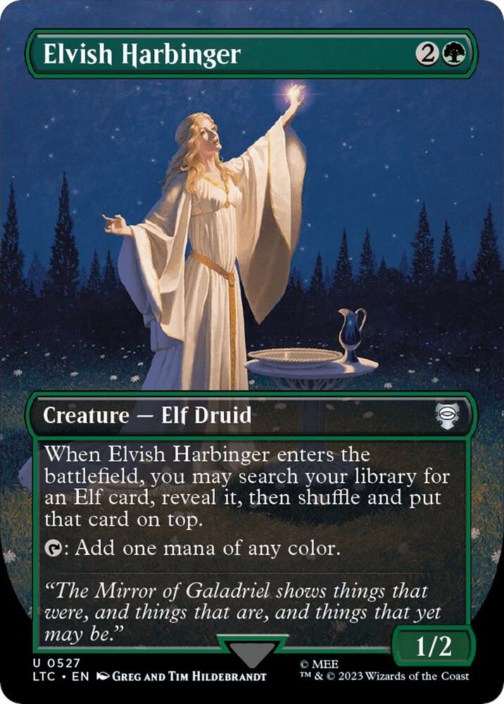 Elvish Harbinger (Borderless) | Commander: The Lord of the Rings: Tales of Middle-earth #527