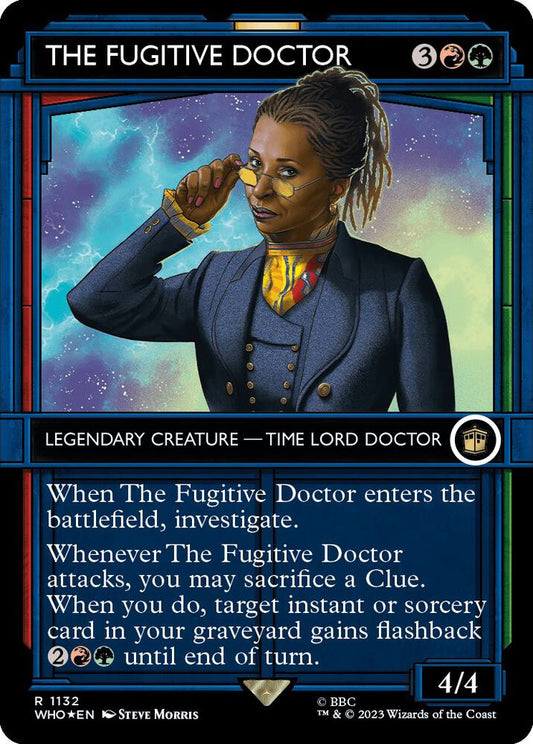 The Fugitive Doctor (Showcase) (Surge Foil) | Universes Beyond: Doctor Who #1132