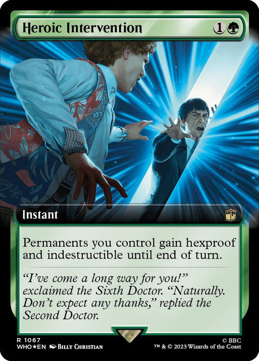 Heroic Intervention (Extended Art) (Surge Foil) | Universes Beyond: Doctor Who #1067