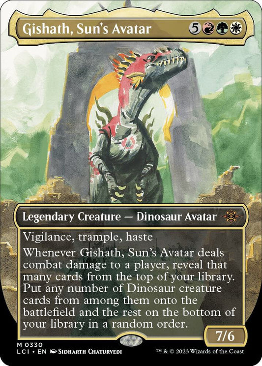 Gishath, Sun's Avatar (Borderless) | The Lost Caverns of Ixalan #330