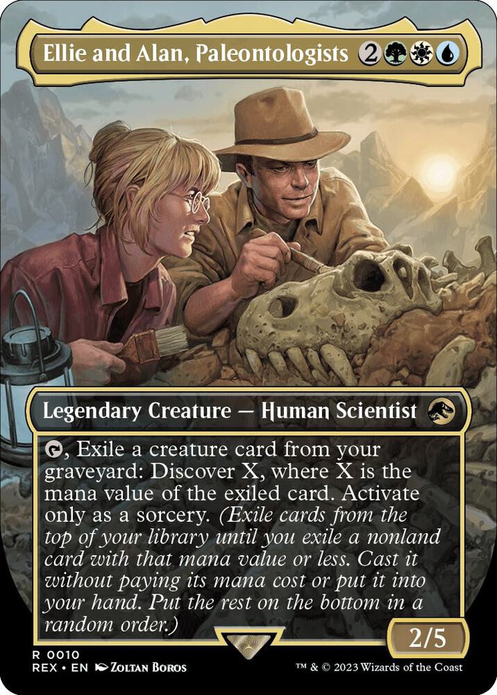 Ellie and Alan, Paleontologists (Borderless) | Universes Beyond: Jurassic World Collection #10