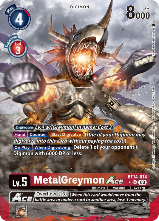 MetalGreymon ACE (Alternate Art) | Blast Ace #BT14-014 SR