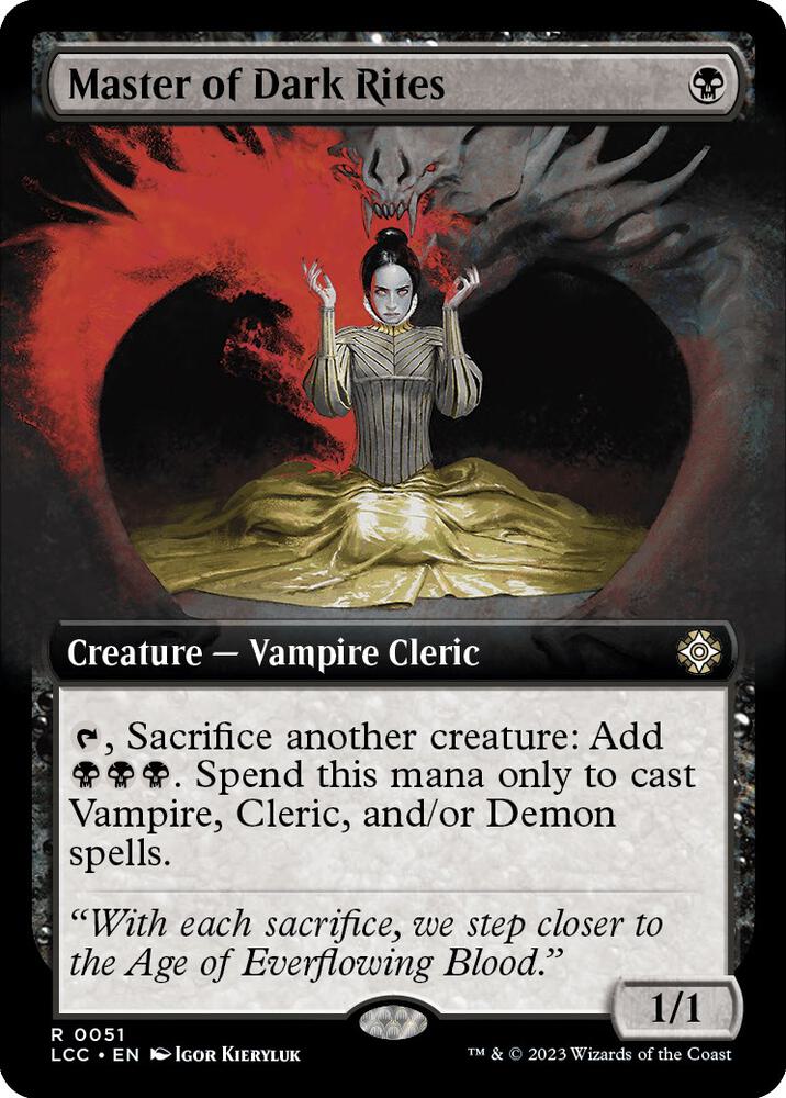 Master of Dark Rites (Extended Art) | Commander: The Lost Caverns of Ixalan #51