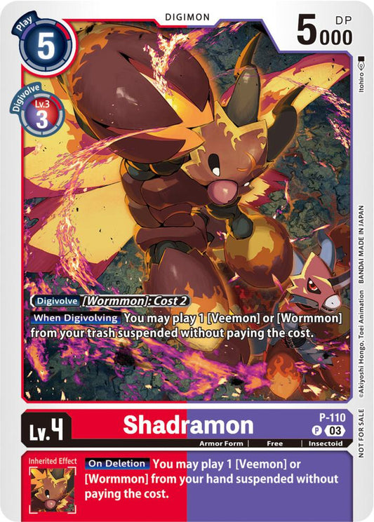Shadramon - P-110 (3rd Anniversary Survey Pack) | Digimon Promotion Cards #P-110 P