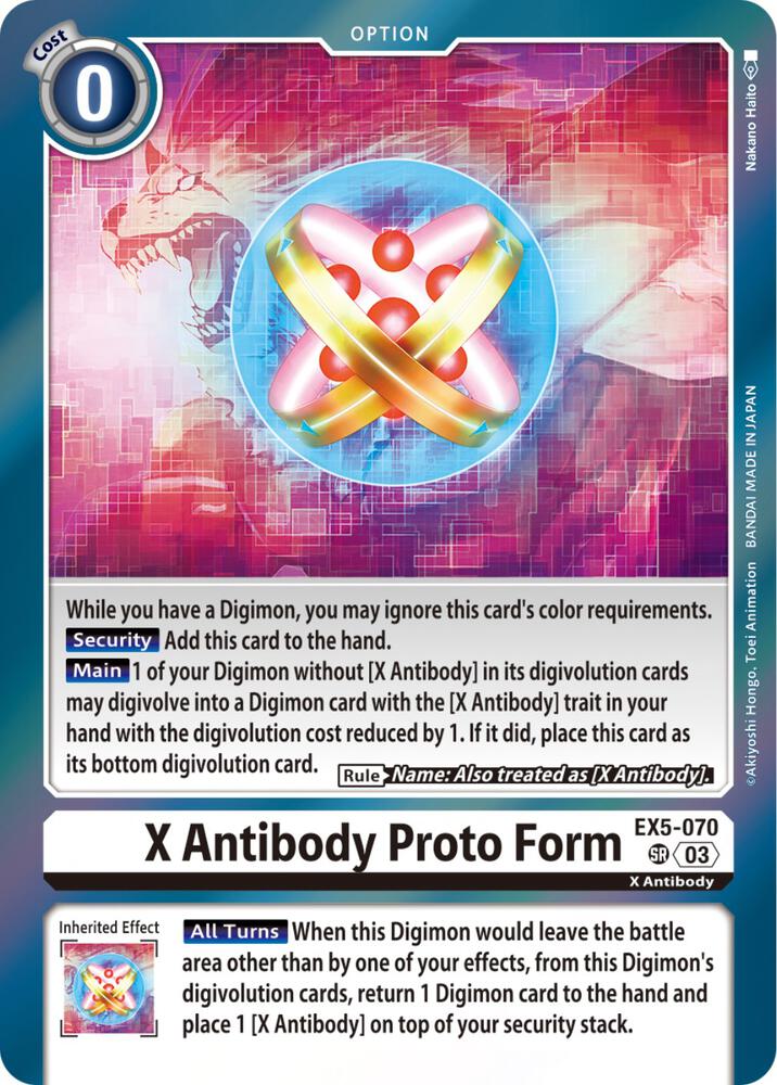 X Antibody Proto Form | Animal Colosseum #EX5-070 SR