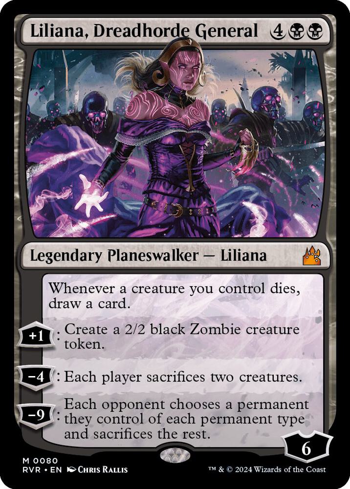 Liliana, Dreadhorde General | Ravnica Remastered #80