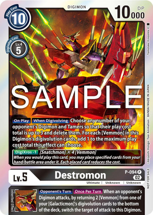 Destromon - P-094 (3rd Anniversary Update Pack) | Digimon Promotion Cards #P-094 P