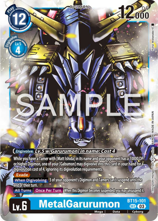 MetalGarurumon | Exceed Apocalypse #BT15-101 SEC