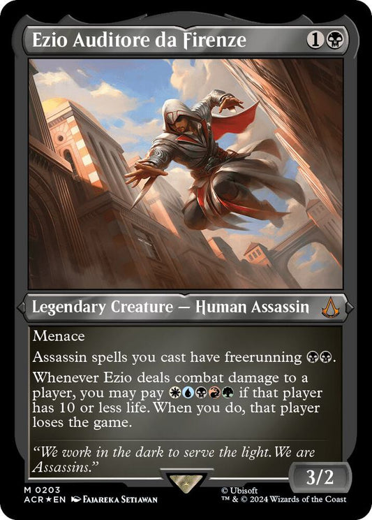 Ezio Auditore da Firenze (Foil Etched) | Universes Beyond: Assassin's Creed #203