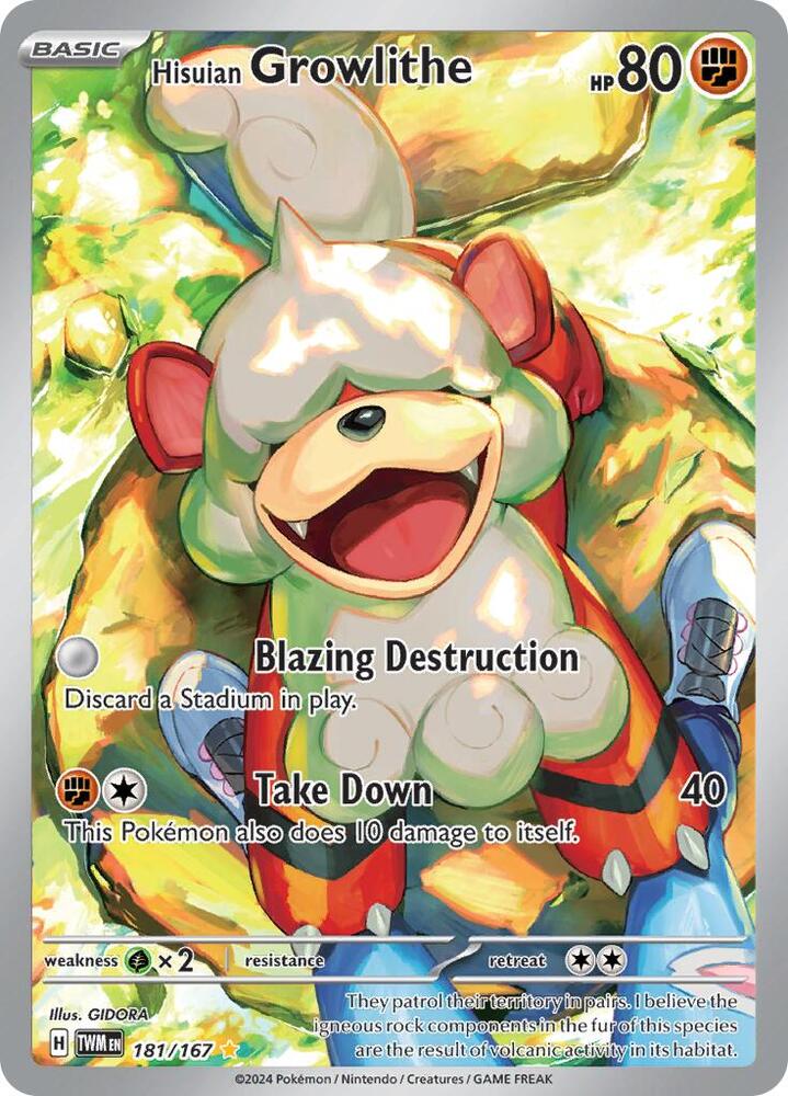 Hisuian Growlithe - 181/167 | SV06: Twilight Masquerade #181/167