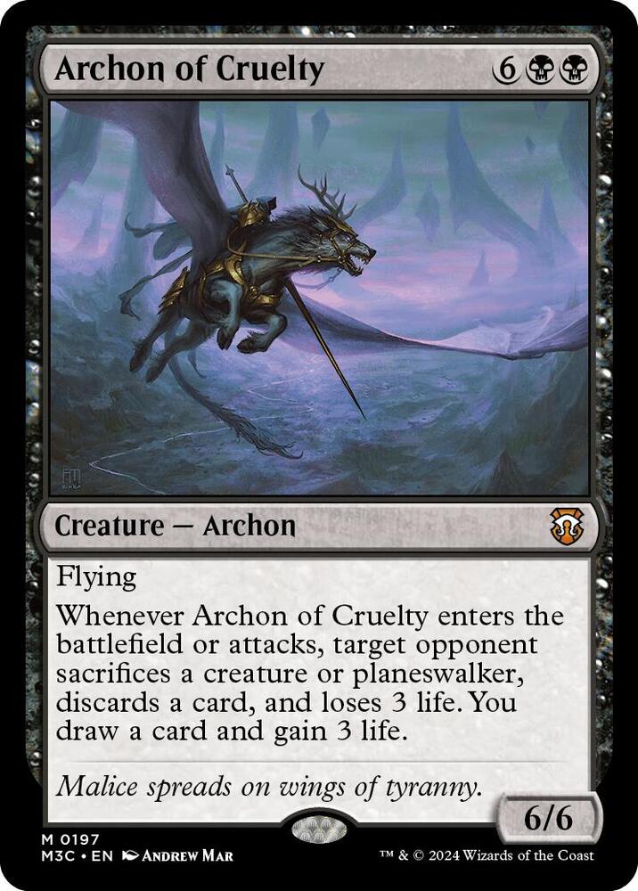Archon of Cruelty | Commander: Modern Horizons 3 #197