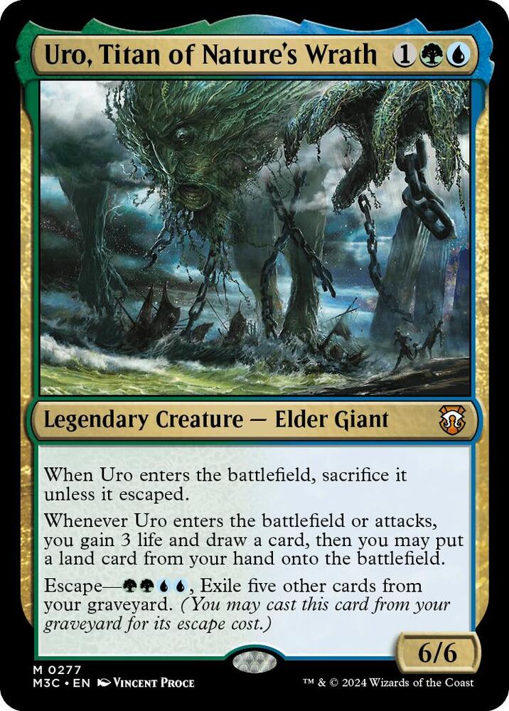 Uro, Titan of Nature's Wrath (Ripple Foil) | Commander: Modern Horizons 3 #277